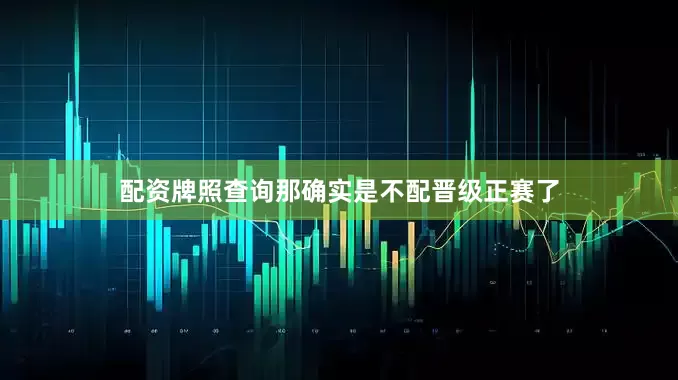 配资牌照查询那确实是不配晋级正赛了