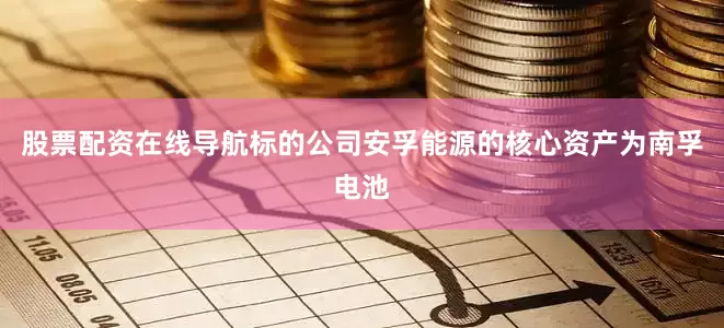 股票配资在线导航标的公司安孚能源的核心资产为南孚电池