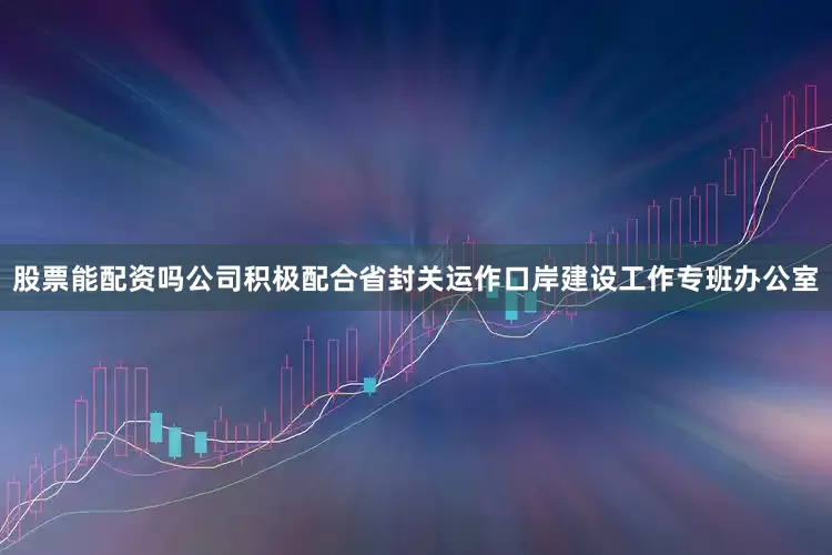 股票能配资吗公司积极配合省封关运作口岸建设工作专班办公室