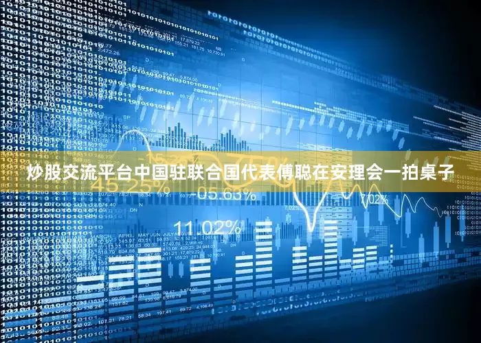 炒股交流平台中国驻联合国代表傅聪在安理会一拍桌子